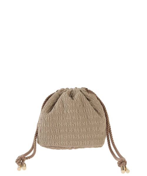 MERCURYDUO（マーキュリーデュオ）の「ジャカード巾着バッグ（ハンドバッグ・レディース・オフホワイト/ベージュ・FREE）」の8枚目の写真