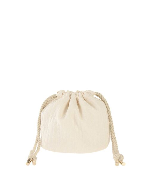 MERCURYDUO（マーキュリーデュオ）の「ジャカード巾着バッグ（ハンドバッグ・レディース・オフホワイト/ベージュ・FREE）」の9枚目の写真