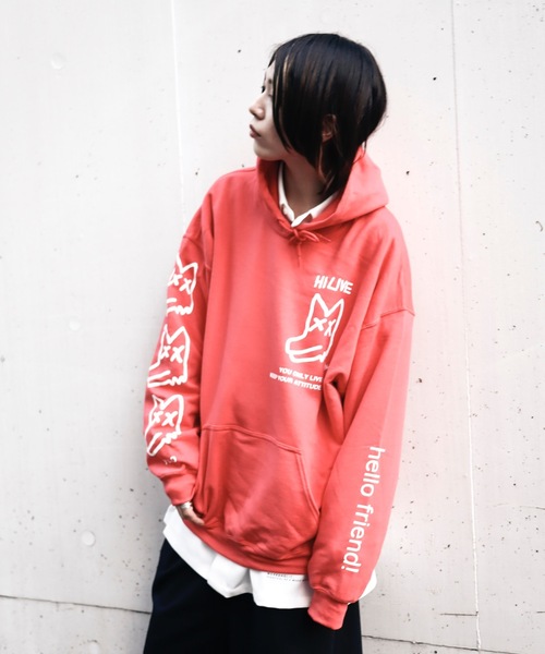 AFYF（エーエフワイエフ）の「AFYF GILDAN BODYSOUVENIR HOODED SW1/ビッグシルエット ギルダンボディ スーベニア フードスウェット/ビックプルオーバーパーカー（パーカー・メンズ・ミント/ラベンダー/ホワイト系その他/ブラック系その他/グレー系その他/オレンジ系その他/ホワイト系その他2/ホワイト系その他3/ブラック系その他2/ブラック系その他3/ブラック系その他4/ゴールド/イエロー系その他/レッド系その他/ブルー系その他/ブルー系その他2/ピンク系その他・FREE）」の15枚目の写真
