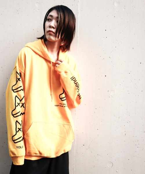 AFYF（エーエフワイエフ）の「AFYF GILDAN BODYSOUVENIR HOODED SW1/ビッグシルエット ギルダンボディ スーベニア フードスウェット/ビックプルオーバーパーカー（パーカー・メンズ・ミント/ラベンダー/ホワイト系その他/ブラック系その他/グレー系その他/オレンジ系その他/ホワイト系その他2/ホワイト系その他3/ブラック系その他2/ブラック系その他3/ブラック系その他4/ゴールド/イエロー系その他/レッド系その他/ブルー系その他/ブルー系その他2/ピンク系その他・FREE）」の17枚目の写真