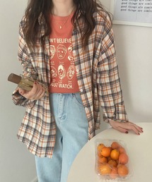 ルーズシルエットチェックシャツ【ZOZOTOWN限定】