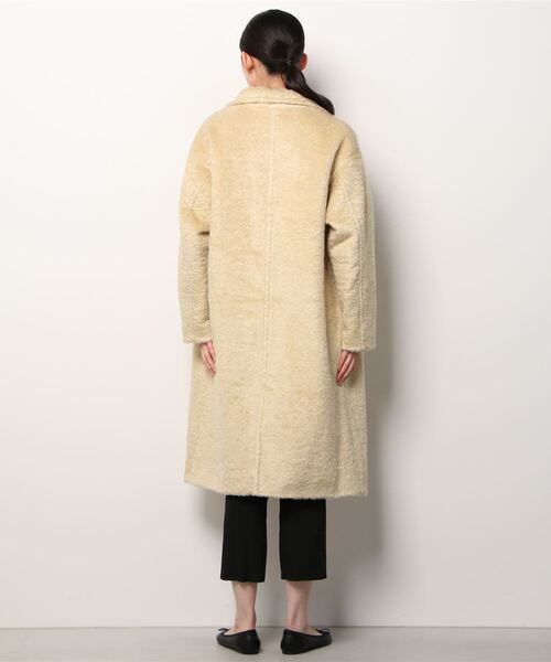 WEGO（ウィゴー）の「WEGO/シャギーロングチェスターコート（チェスターコート・レディース・ブラック/イエロー・FREE）」の6枚目の写真