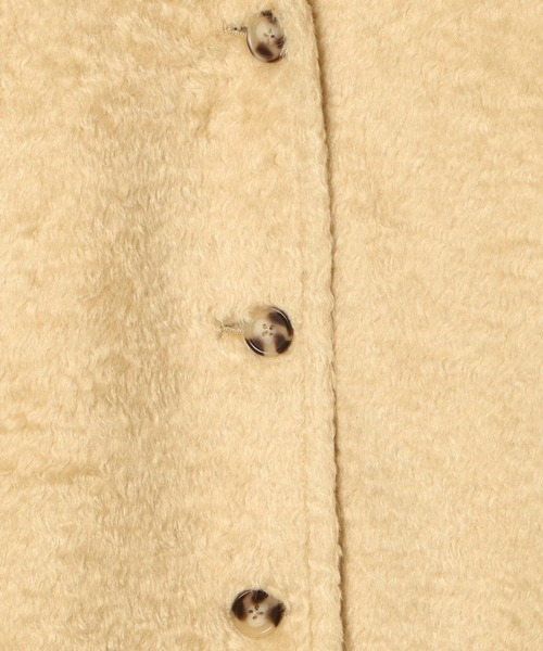 WEGO（ウィゴー）の「WEGO/シャギーロングチェスターコート（チェスターコート・レディース・ブラック/イエロー・FREE）」の11枚目の写真