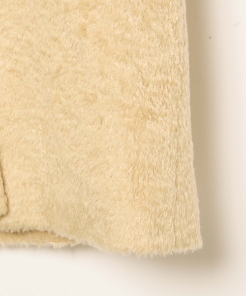 WEGO（ウィゴー）の「WEGO/シャギーロングチェスターコート（チェスターコート・レディース・ブラック/イエロー・FREE）」の12枚目の写真