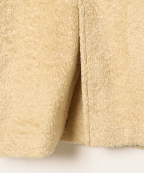 WEGO（ウィゴー）の「WEGO/シャギーロングチェスターコート（チェスターコート・レディース・ブラック/イエロー・FREE）」の9枚目の写真