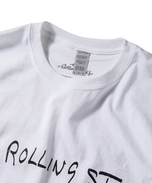 The Rolling Stones 50th Ａnniversary（ザ　ローリングストーンズ）の「The Rolling Stones Classic Tongue Hand-Printed Tee【FOURTEEN YEARS OLD】（Tシャツ/カットソー・メンズ・ホワイト・LARGE/X-LARGE）」の7枚目の写真