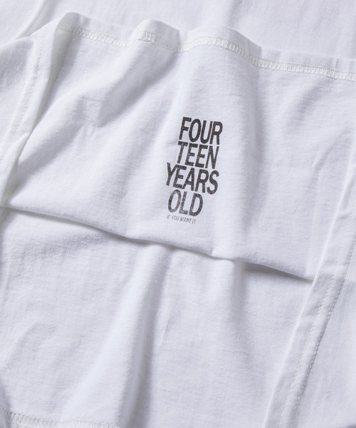 The Rolling Stones 50th Ａnniversary（ザ　ローリングストーンズ）の「The Rolling Stones Classic Tongue Hand-Printed Tee【FOURTEEN YEARS OLD】（Tシャツ/カットソー・メンズ・ホワイト・LARGE/X-LARGE）」の4枚目の写真