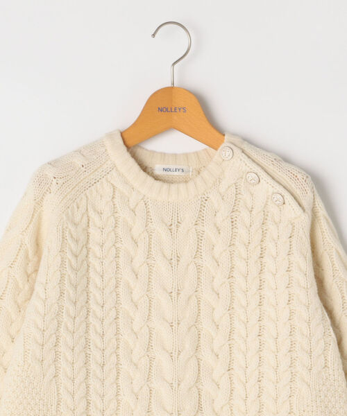 NOLLEY’S（ノーリーズ）の「アラン編みプルオーバーニット（ニット/セーター・レディース・オフホワイト・38）」の14枚目の写真