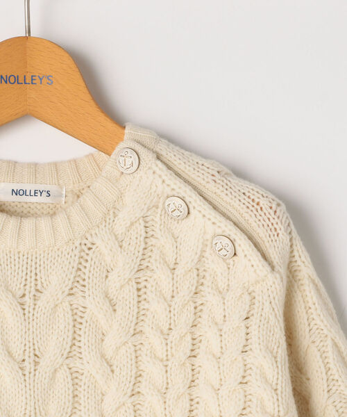 NOLLEY’S（ノーリーズ）の「アラン編みプルオーバーニット（ニット/セーター・レディース・オフホワイト・38）」の12枚目の写真