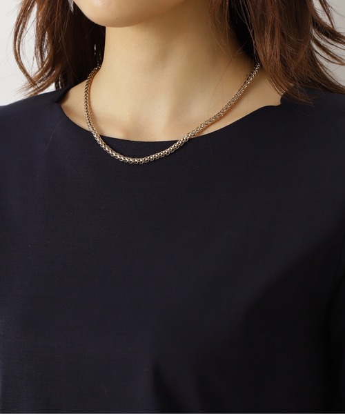 NATURAL BEAUTY BASIC(ナチュラルビューティーベーシック)の「ターラントチェーンショートネックレス(ネックレス・レディース・シルバー/ゴールド・フリ-)」の6枚目の写真