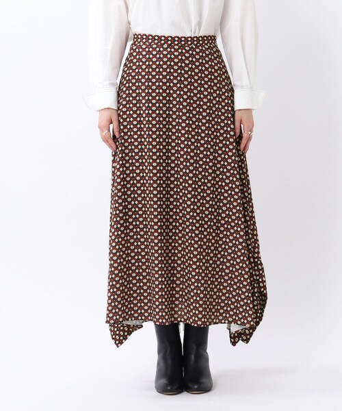 UNTITLED（アンタイトル）の「◆Rattiピエトラ　ペンタゴンフレアスカート【洗える】（スカート・レディース・チャコール/ワイン系・01/02）」の8枚目の写真