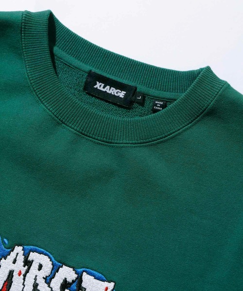 XLARGE(エクストララージ)の「GRAFFITI EMBROIDERY CREWNECK SWEAT(スウェット・メンズ・グリーン/ブラック/アッシュ・L/XL/S/M)」の4枚目の写真