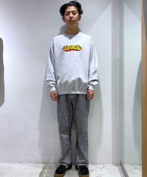 XLARGE(エクストララージ)の「GRAFFITI EMBROIDERY CREWNECK SWEAT(スウェット・メンズ・グリーン/ブラック/アッシュ・L/XL/S/M)」の21枚目の写真