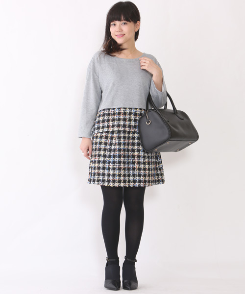 mystic（ミスティック）の「ツイードスカート（スカート・レディース・ブルー/イエロー/ピンク・ﾌﾘ-）」の13枚目の写真