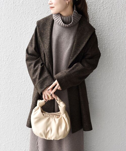 SHIPS(シップス)の「【WEB限定】スライバーボンディングコート◇(その他アウター・レディース・ブラウン/グレー・ONE SIZE)」の19枚目の写真
