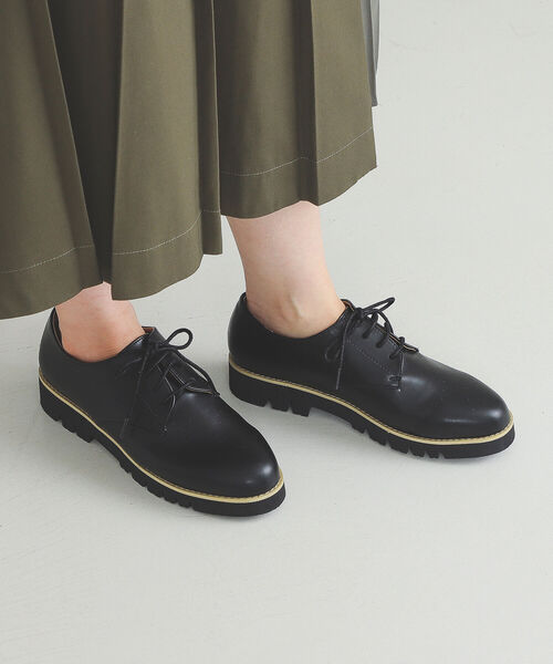 BEAMS HEART（ビームスハート）の「BEAMS HEART / レースアップ マニッシュ シューズ（その他シューズ・レディース・ブラック/オフホワイト/その他・SMALL/MEDIUM/LARGE）」の3枚目の写真