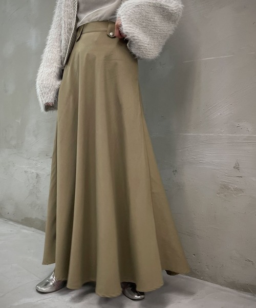 &g'aime（アンジェム）の「【&g’aime】フレアロングスカート（スカート・レディース・チャコールグレー/ベージュ・FREE）」の20枚目の写真