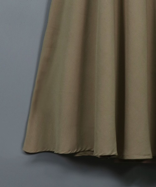 &g'aime（アンジェム）の「【&g’aime】フレアロングスカート（スカート・レディース・チャコールグレー/ベージュ・FREE）」の18枚目の写真