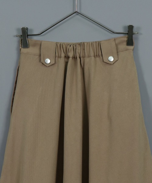 &g'aime（アンジェム）の「【&g’aime】フレアロングスカート（スカート・レディース・チャコールグレー/ベージュ・FREE）」の6枚目の写真