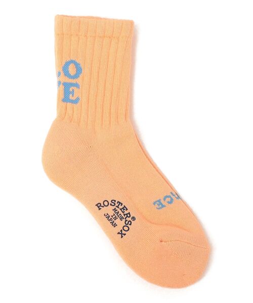 ROSTER SOX(ロスターソックス)の「【SHIPS KIDS別注】ROSTER SOX:LOVE ソックス(ソックス/靴下・キッズ・オレンジ/グリーン・SMALL/MEDIUM)」の3枚目の写真