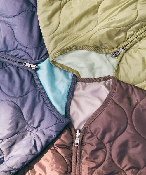 SPOC STORE（スポックストア）の「【SPOC STORE】オーバーサイズキルティングジャケット（ミリタリージャケット・メンズ・ブラウン/ライトカーキ/ダークネイビー・S/M/L）」の8枚目の写真