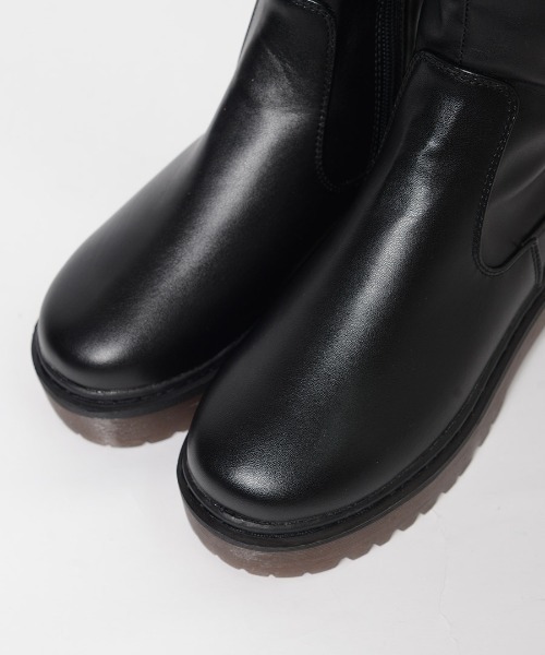 shopnikoniko（ショップニコニコ）の「厚底ロングブーツ（ブーツ・レディース・ブラック・LL/S/M/L）」の4枚目の写真