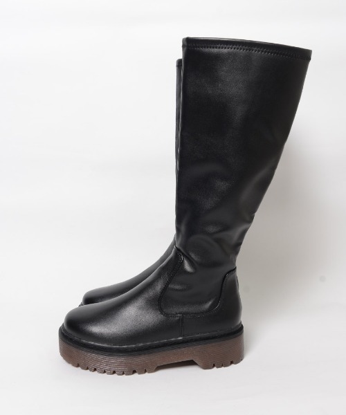 shopnikoniko（ショップニコニコ）の「厚底ロングブーツ（ブーツ・レディース・ブラック・LL/S/M/L）」の8枚目の写真