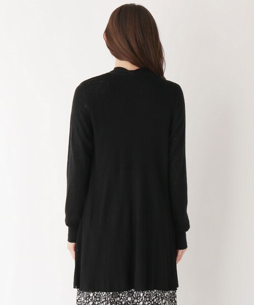 LAURA ASHLEY（ローラアシュレイ）の「◆【洗える】ウール混バックリボンカーディガン（カーディガン/ボレロ・レディース・ブラック/グレー系/ピンク系・40/38）」の5枚目の写真