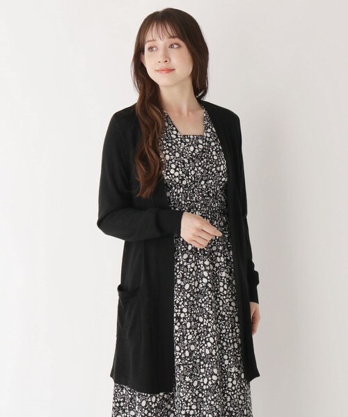 LAURA ASHLEY（ローラアシュレイ）の「◆【洗える】ウール混バックリボンカーディガン（カーディガン/ボレロ・レディース・ブラック/グレー系/ピンク系・40/38）」の11枚目の写真