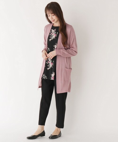 LAURA ASHLEY（ローラアシュレイ）の「◆【洗える】ウール混バックリボンカーディガン（カーディガン/ボレロ・レディース・ブラック/グレー系/ピンク系・40/38）」の17枚目の写真