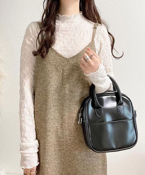 La-gemme（ラジェム）の「バックスリットキャミソールワンピース（ワンピース・レディース・ブラウン/ダークグレー/ブラック/グレー系その他/ブラック系その他/ブラウン系その他・L/M）」の12枚目の写真