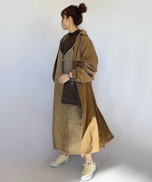 La-gemme（ラジェム）の「バックスリットキャミソールワンピース（ワンピース・レディース・ブラウン/ダークグレー/ブラック/グレー系その他/ブラック系その他/ブラウン系その他・L/M）」の11枚目の写真