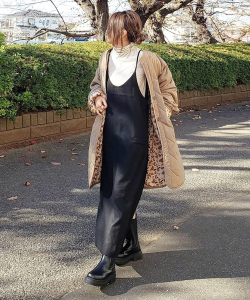 La-gemme（ラジェム）の「バックスリットキャミソールワンピース（ワンピース・レディース・ブラウン/ダークグレー/ブラック/グレー系その他/ブラック系その他/ブラウン系その他・L/M）」の7枚目の写真