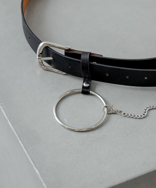 RASVOA（ラスボア）の「サークルリングベルト（ベルト・レディース・ブラック・FREE）」の5枚目の写真