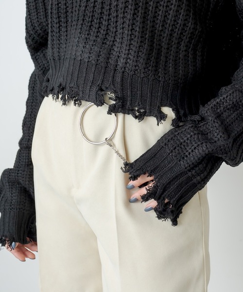 RASVOA（ラスボア）の「サークルリングベルト（ベルト・レディース・ブラック・FREE）」の6枚目の写真