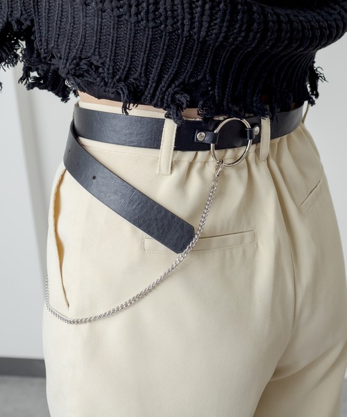 RASVOA（ラスボア）の「サークルリングベルト（ベルト・レディース・ブラック・FREE）」の7枚目の写真