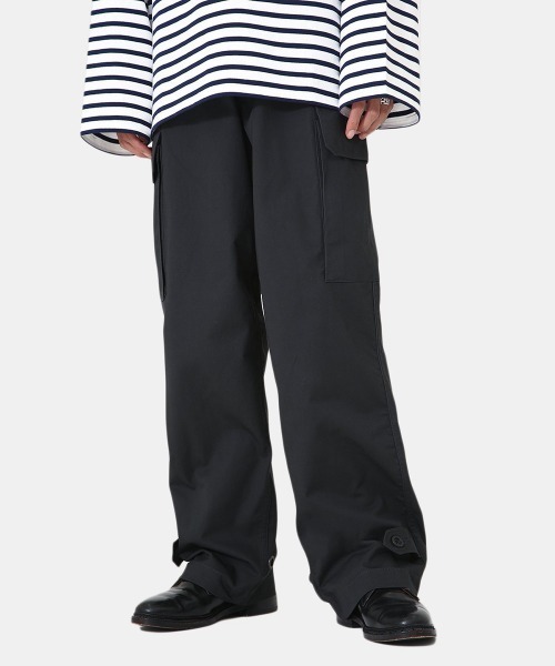 PORT BY ARK（ポートバイアーク）の「PORT BY ARK / ポートバイアーク：M-47 Miritary Trousers：PO10-P001[COR]（カーゴパンツ・メンズ・オリーブ/ブラック・1/2）」の15枚目の写真