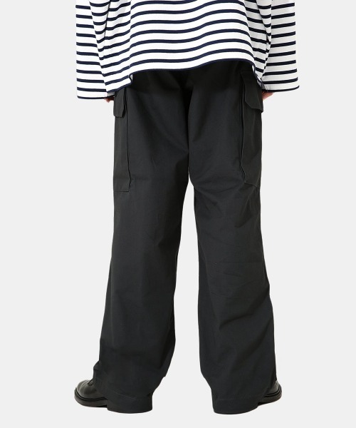 PORT BY ARK（ポートバイアーク）の「PORT BY ARK / ポートバイアーク：M-47 Miritary Trousers：PO10-P001[COR]（カーゴパンツ・メンズ・オリーブ/ブラック・1/2）」の17枚目の写真