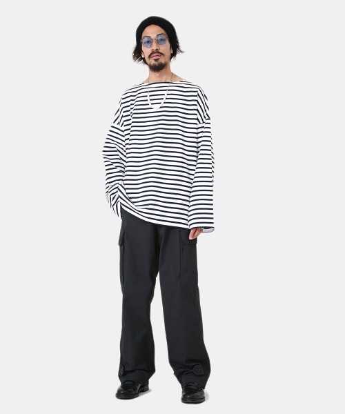PORT BY ARK（ポートバイアーク）の「PORT BY ARK / ポートバイアーク：M-47 Miritary Trousers：PO10-P001[COR]（カーゴパンツ・メンズ・オリーブ/ブラック・1/2）」の18枚目の写真