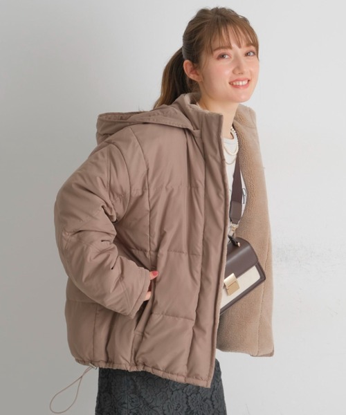 シアーブルゾンロングコート アプワイザーリッシェ Apuweiser-riche - Apuweiser-riche シアーロングブルゾン