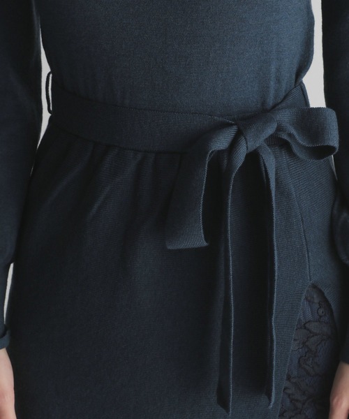 Andemiu（アンデミュウ）の「レースドッキングワンピース255114（ワンピース・レディース・ブラック/ベージュ/グリーン・FREE）」の17枚目の写真