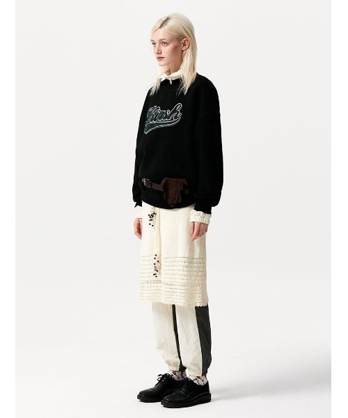 KIRSH(キルシー)の「A'GEM/9 × .kom『KIRSH/キルシー』BASEBALL LOGO SWEATSHIRT/ベースボールロゴ スウェットシャツ(スウェット・レディース・ブラック/インディゴブルー/グレー・FREE)」の10枚目の写真
