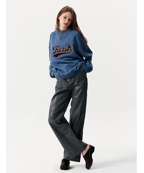 KIRSH(キルシー)の「A'GEM/9 × .kom『KIRSH/キルシー』BASEBALL LOGO SWEATSHIRT/ベースボールロゴ スウェットシャツ(スウェット・レディース・ブラック/インディゴブルー/グレー・FREE)」の18枚目の写真