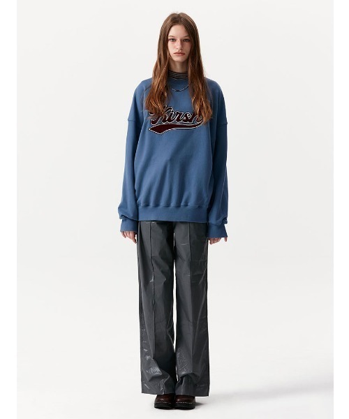 KIRSH(キルシー)の「A'GEM/9 × .kom『KIRSH/キルシー』BASEBALL LOGO SWEATSHIRT/ベースボールロゴ スウェットシャツ(スウェット・レディース・ブラック/インディゴブルー/グレー・FREE)」の19枚目の写真