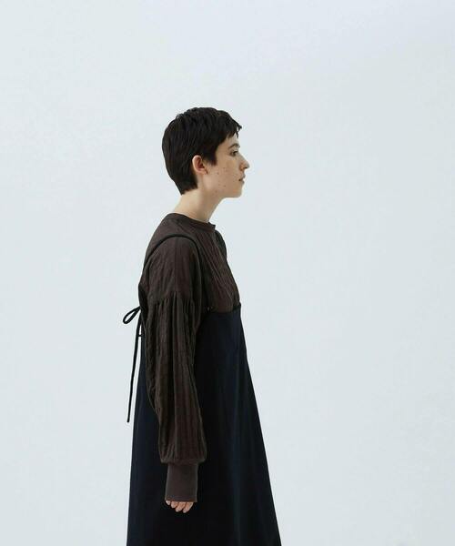 conges payes ADIEU TRISTESSE(コンジェ ペイエ アデュートリステス)の「リブカフスブラウス(シャツ/ブラウス・レディース・ブラウン系その他/グレー系その他・38)」の22枚目の写真