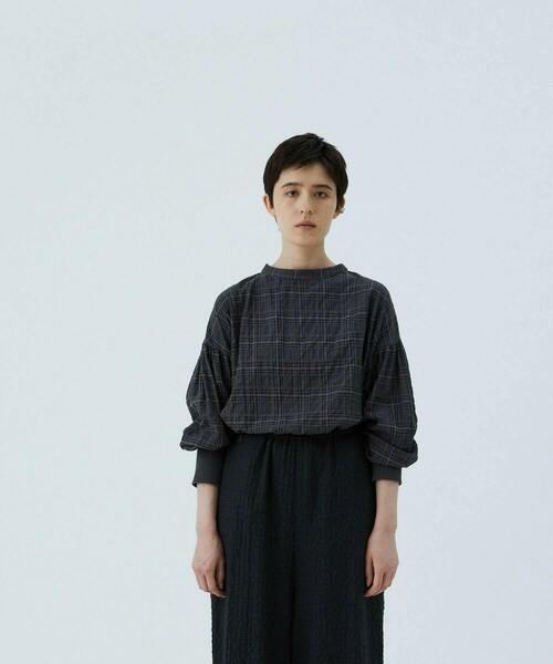 conges payes ADIEU TRISTESSE(コンジェ ペイエ アデュートリステス)の「リブカフスブラウス(シャツ/ブラウス・レディース・ブラウン系その他/グレー系その他・38)」の19枚目の写真