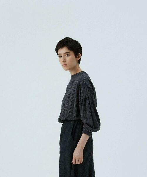 conges payes ADIEU TRISTESSE(コンジェ ペイエ アデュートリステス)の「リブカフスブラウス(シャツ/ブラウス・レディース・ブラウン系その他/グレー系その他・38)」の16枚目の写真