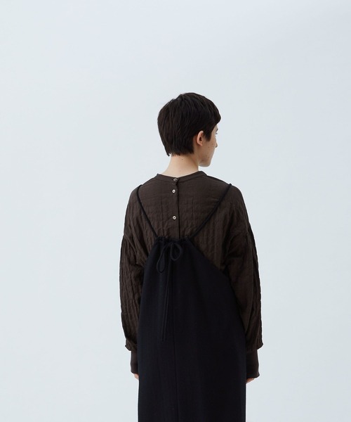 conges payes ADIEU TRISTESSE(コンジェ ペイエ アデュートリステス)の「リブカフスブラウス(シャツ/ブラウス・レディース・ブラウン系その他/グレー系その他・38)」の5枚目の写真