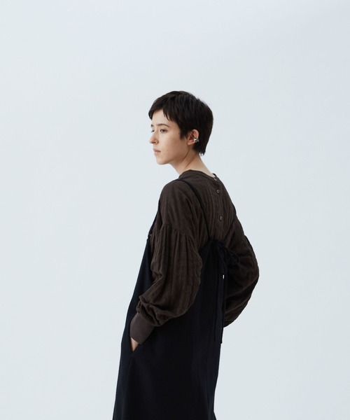 conges payes ADIEU TRISTESSE(コンジェ ペイエ アデュートリステス)の「リブカフスブラウス(シャツ/ブラウス・レディース・ブラウン系その他/グレー系その他・38)」の6枚目の写真