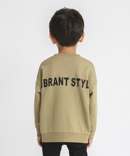 BRANSHES(ブランシェス)の「【ダイナソー&バックロゴ】トレーナー(スウェット・キッズ・ベージュ/ブラック/グリーン・120/130/140/150/90/100/110)」の10枚目の写真